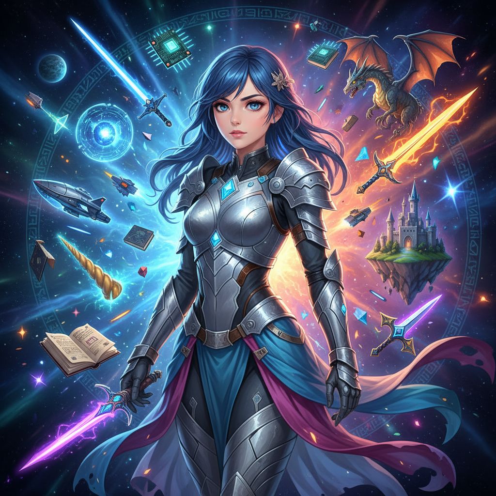 SFW anime babe genre art